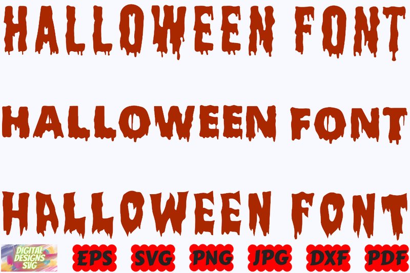 Halloween Fonts SVG | Halloween SVG |PNG (by DigitalDesignsSVGBundle)