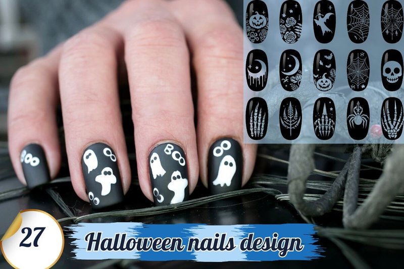 Halloween Nails Art Design Svg (by Kalilamaurice)