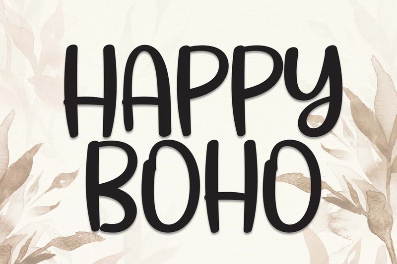 Happy Boho (by Misterletter.co)