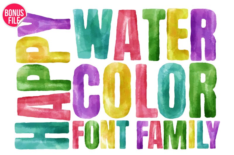 Happy Watercolor (by Nobu Collections)