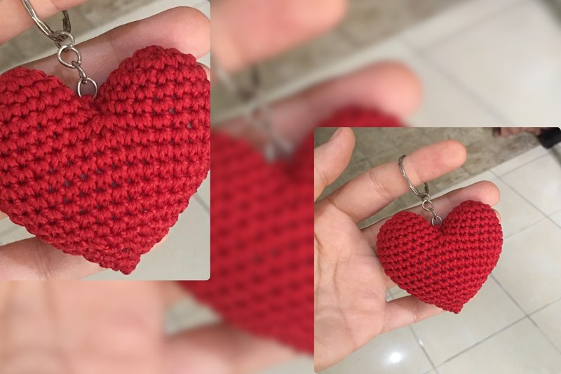 Heart Keychain Crochet Pattern (by sofieversluys)