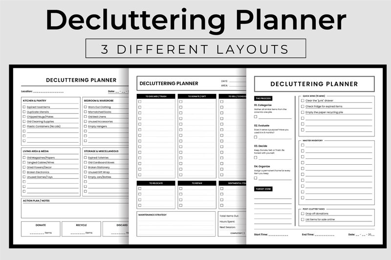 Home Decluttering Planner Organize Log (by armanmojumdar49)