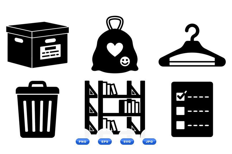 Home Organization Icon Collection (by DesignVectx)
