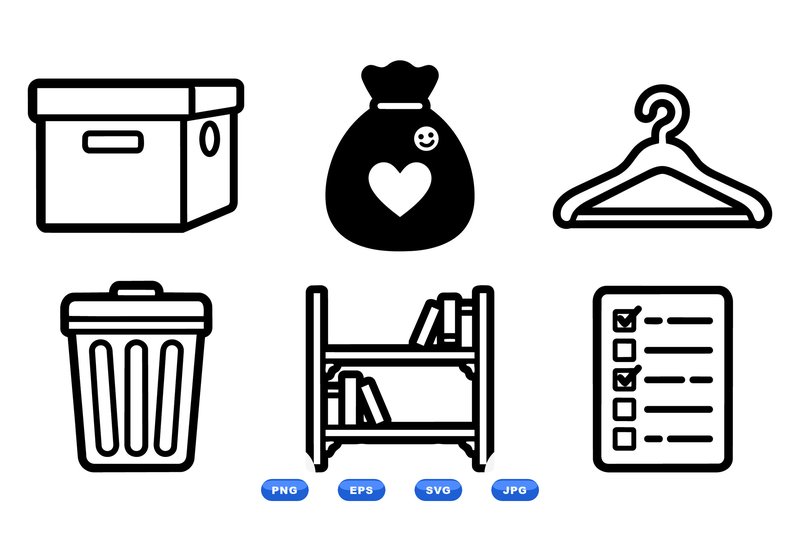 Home Organization Icon Set (by DesignVectx)