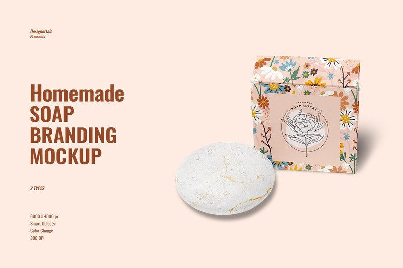 Homemade Soap Branding Mockup (by designertale)