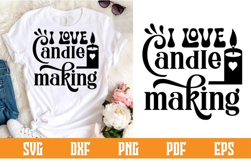 I Love Candle Making Svg Design (by belysvgbundlefiles)