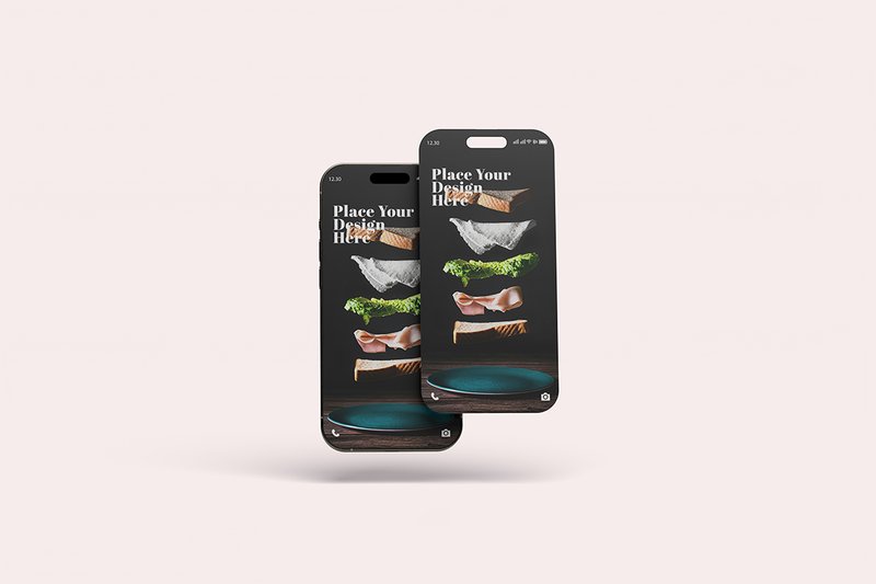I PHONE SOCIAL MEDIA MOCKUPS (by Groens Studio)
