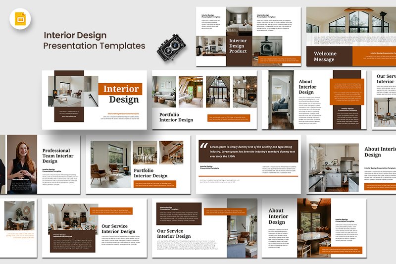 Interior Design - Google Slides Template (by qrdesignstd)