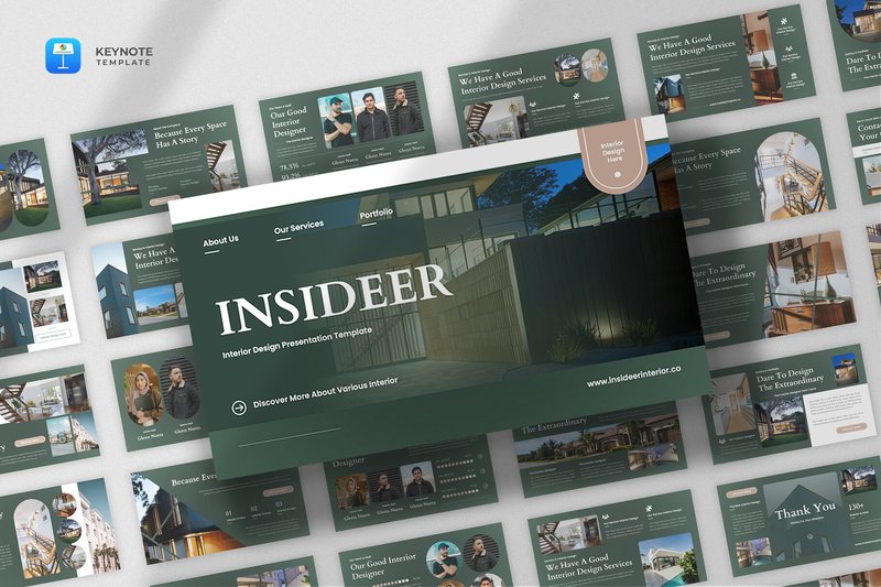 Interior Design Keynote Template (by fluff.designstudio)