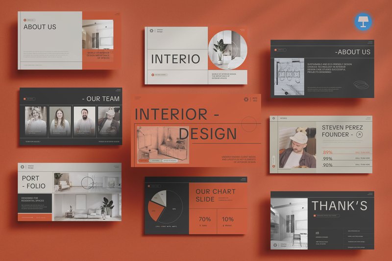 Interior Design Keynote (by pixslides)