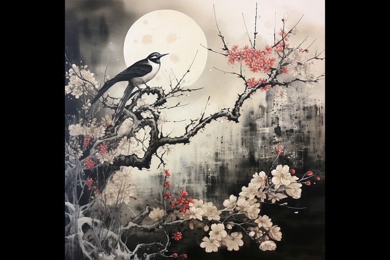 Japanese Ai Art the Great Wave Print (by Ranya Art Studio)