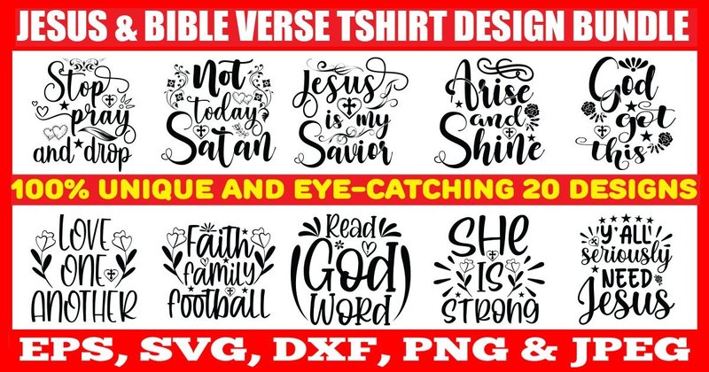 Jesus & Bible Verse Design Bundle (by Masterdesign)