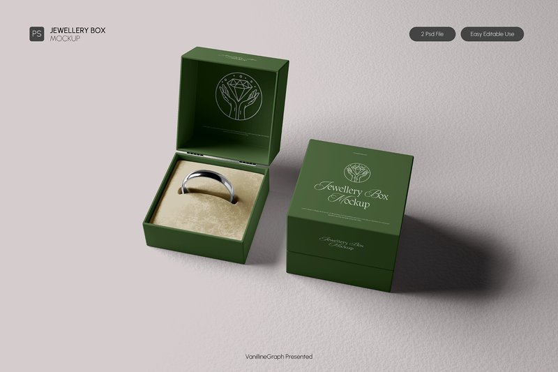 Jewelry Box Mockup (by VanillineGraph)
