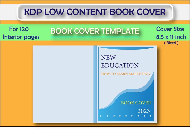 KDP Low Content Book Cover Template (by jyotiskumar7173)
