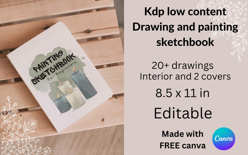 Kdp Low Content Painting Sketchbook (by Ghizlaine's designs)