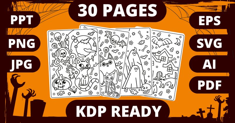 Kids Halloween Coloring Pages (by MikeToon Studio)
