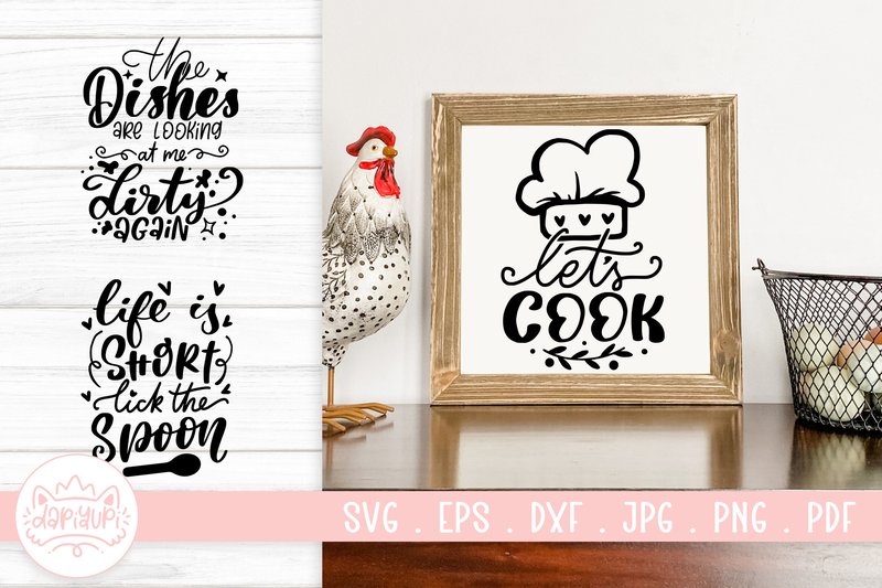 Kitchen Decor SVG Quotes | Funny Kitchen (by dapiyupi)