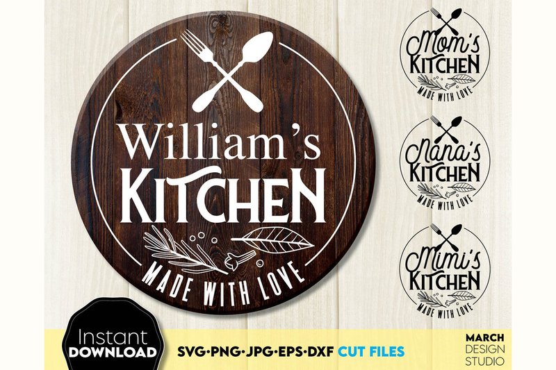 Kitchen Sign Bundle Kitchen Decor Quotes (by March Design Studio)