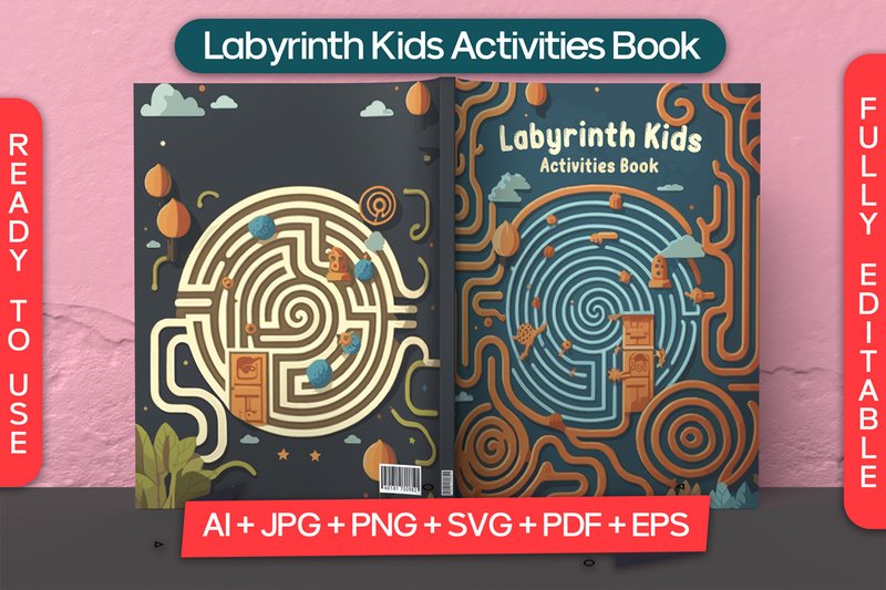 Labyrinth Kids Activities Book Cover (by RD Graphic)