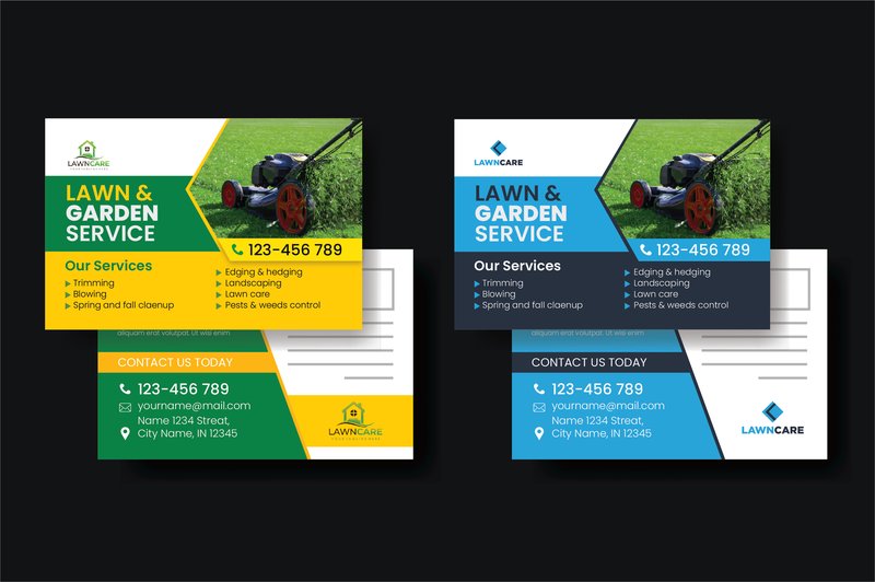 Landscaping Lawn Care Postcard or EDDM (by BAFIX Design)