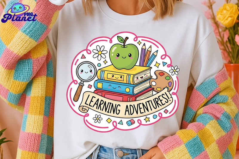 Learning Adventures Sublimation Graphic (by HappyAshDesigns)
