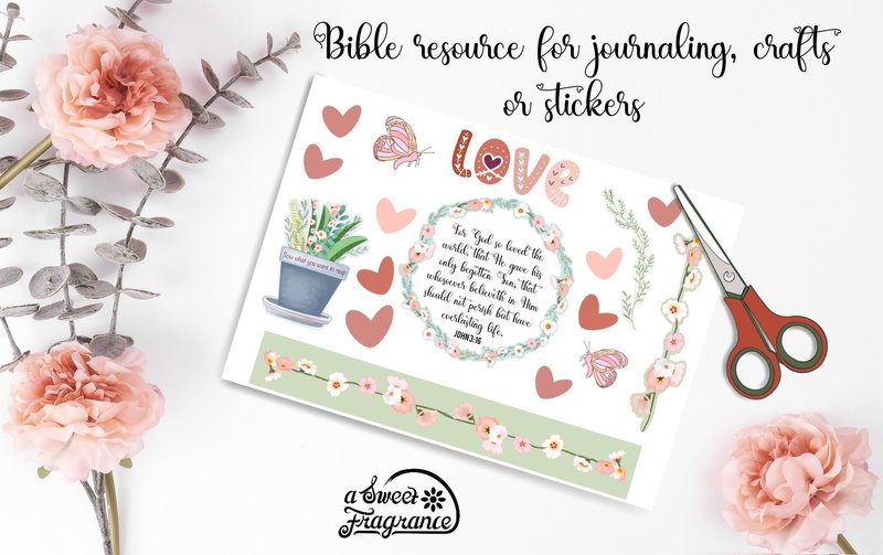 Love God's Way Bible Journaling Page (by A Sweet Fragrance)