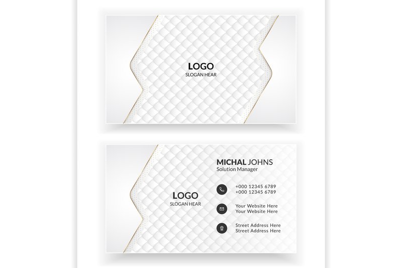 Luxury White Business Card Templates (by rezualkarimsiam)