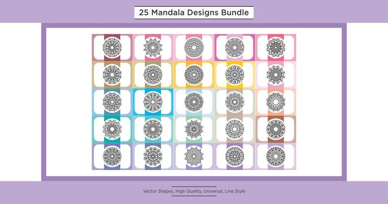 Mandala Designs Bundle 1 (by MasjokOrnament)