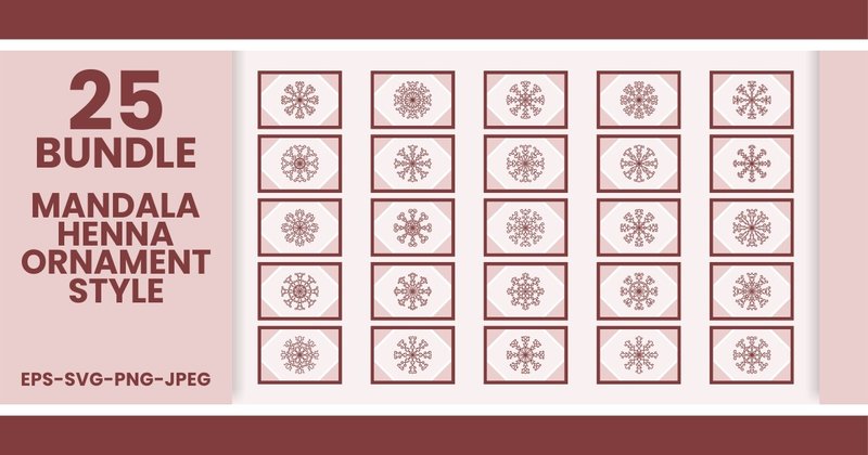 Mandala Henna Ornament Style Bundle 2 (by Mansuart62)