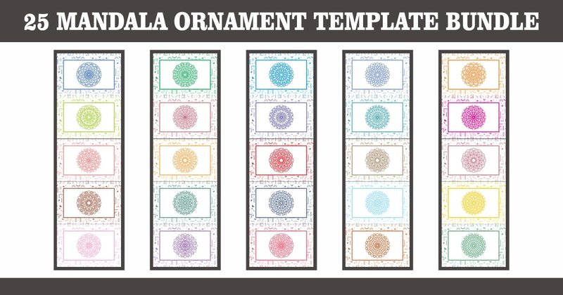 Mandala Ornament Template Bundle 2 (by ParsleyCandrakala)