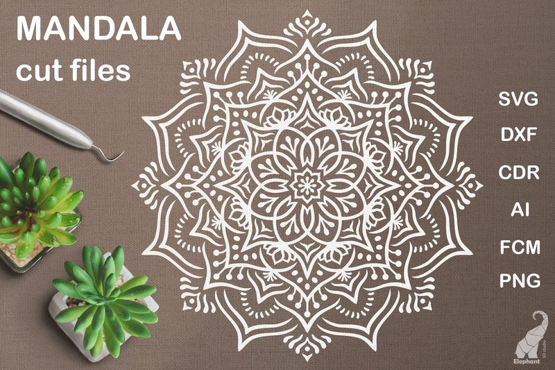 Mandala SVG File (by 3D studio Elephant)