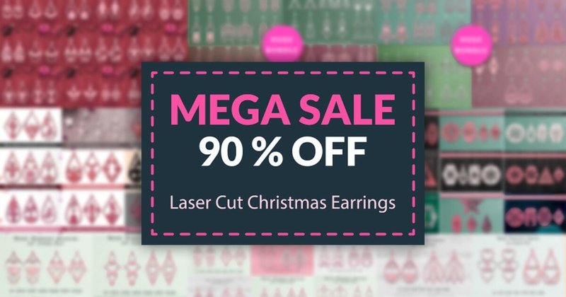 Mega Laser Cut Earrings SVG Bundle (by Art Hub)