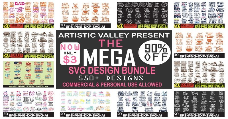 Mega SVG Bundle New Year (by Creative SVG)