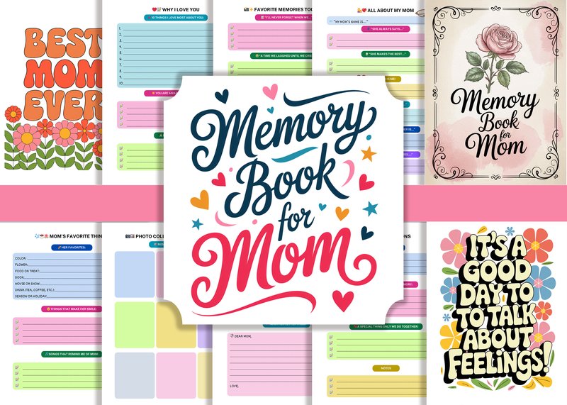 Memory Book for Mom 🌸 KDP Interiors (by KDP Studio)