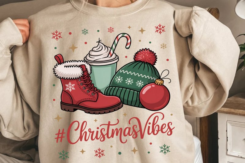 Merry Christmas Vibes Embroidery Designs (by Pixel Princess)