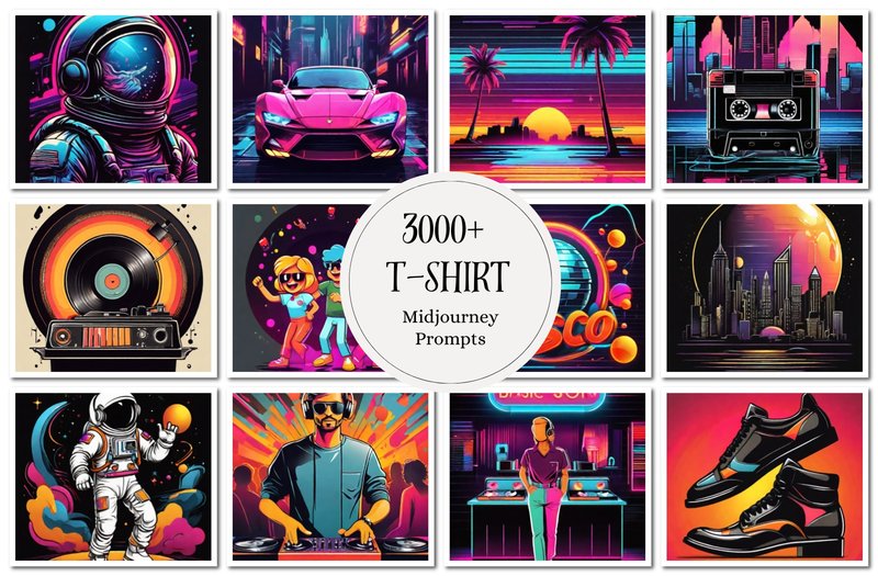 MidJourney Retro T-shirt Designs AI Art (by atacanwoodbox)