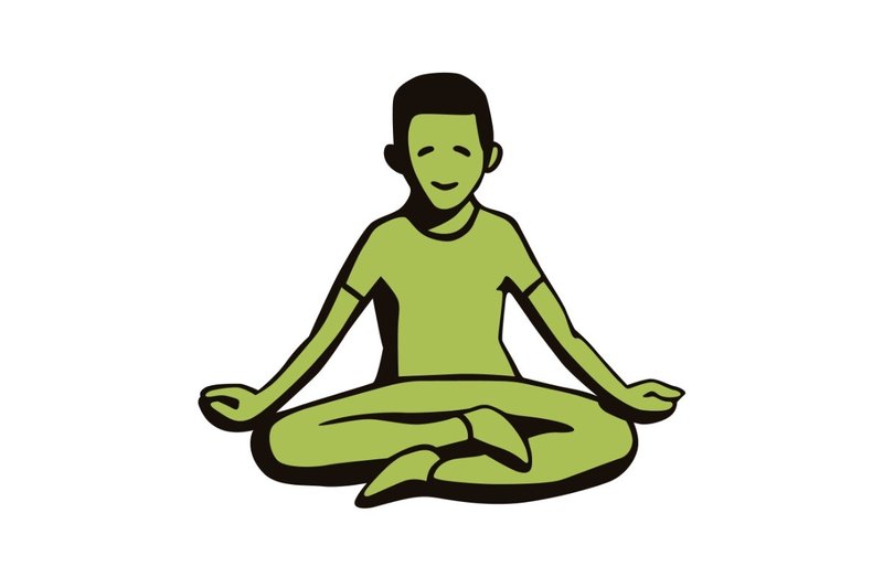 Mindful Meditation Pose (by Whimsy & Wonders)