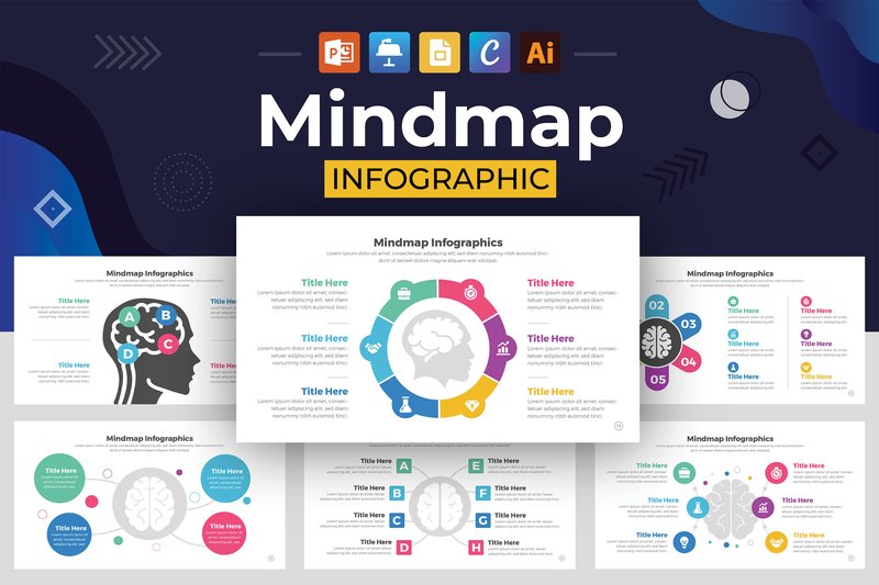 Mindmap Infographic Design Layout (by MightySlide)