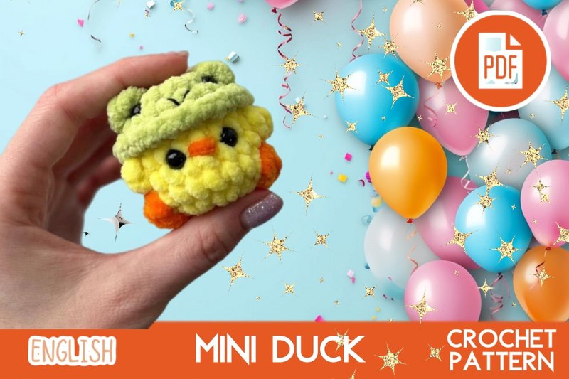 Mini Duck Crochet Pattern / Amigurumi (by \u041e\u043b\u044c\u0433\u0430 \u041b\u0430\u0431\u0443\u0442\u0438\u043d\u0430)