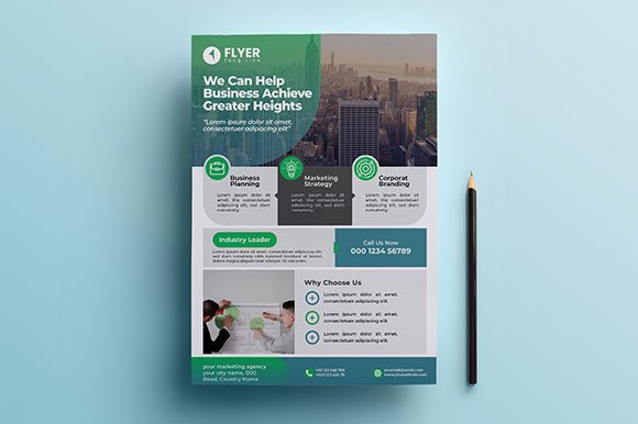 Modern Digital Marketing Agency Flyers (by creativehero)