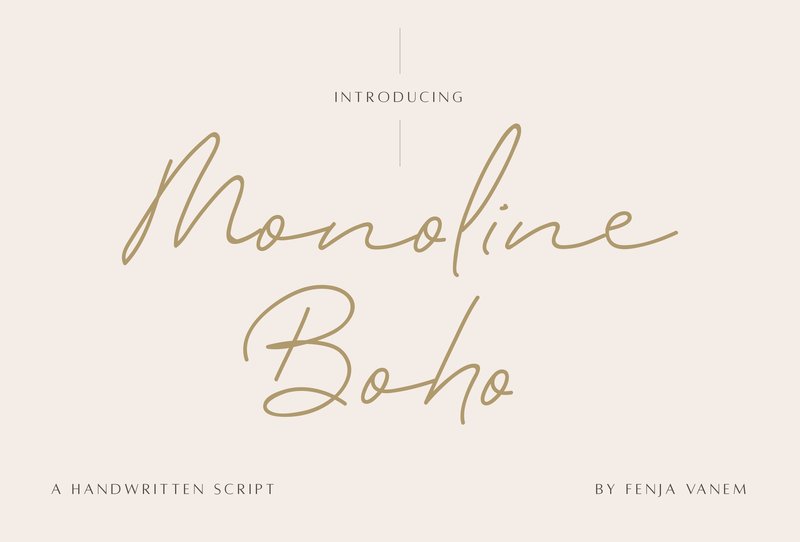 Monoline Boho (by Pretty Decadent)