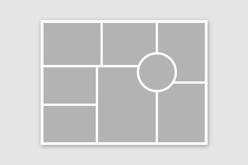 Moodboard Grid Photo Collage Template (by CutePik)