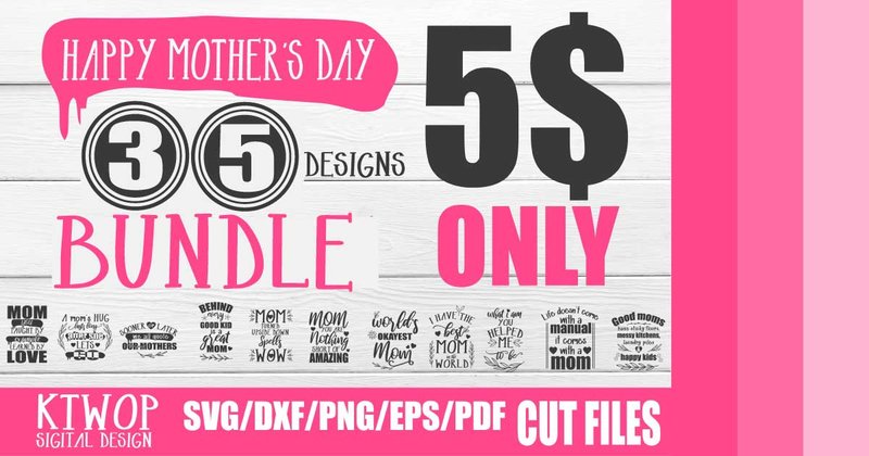 Mothers Day Craft Design Bundle (by KtwoP)
