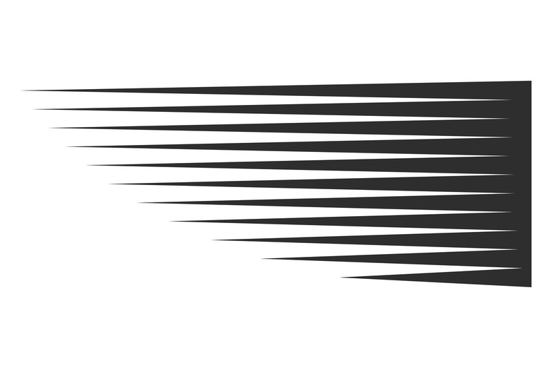 Motion Lines. Fast Speed Comic Black Sym (by ladadikart)