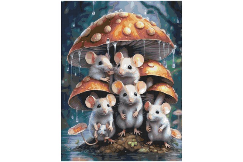 Mushroom Counted Cross Stitch Patterns (by crossstitchpatterns)