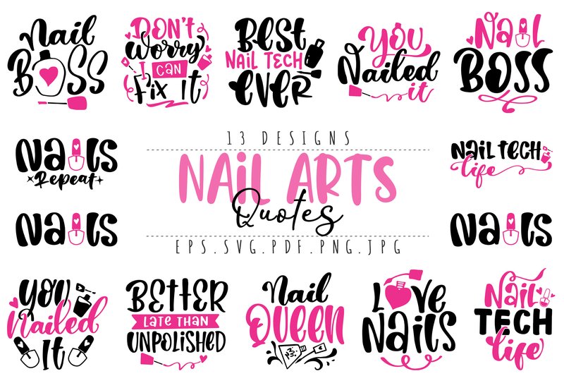 Nail Art SVG Bundle (by dapiyupi)