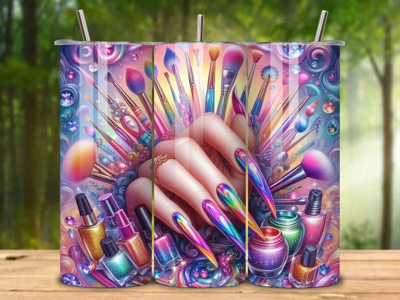 Nail Art Technician Beauty Tumbler V.5 (by Lily Prints)