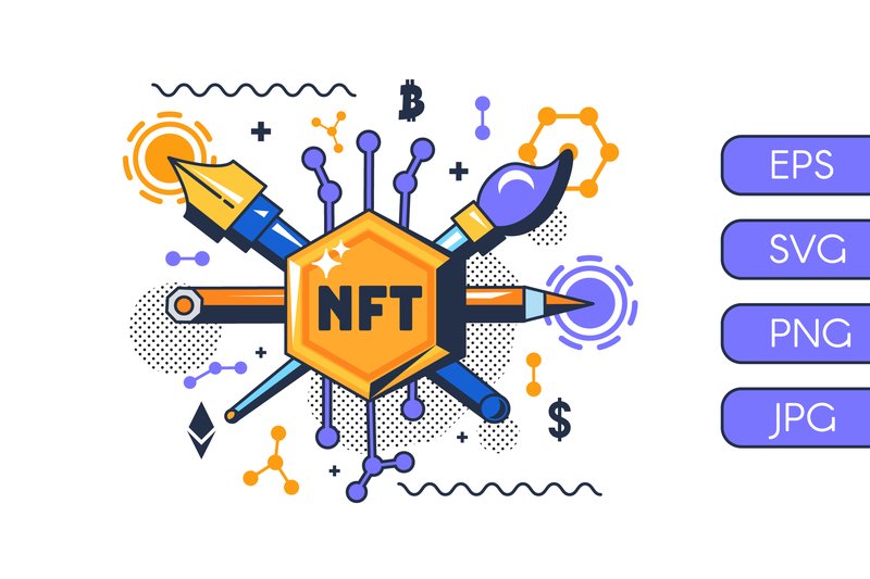 NFT Art Technology Illustration (by barsrsind)