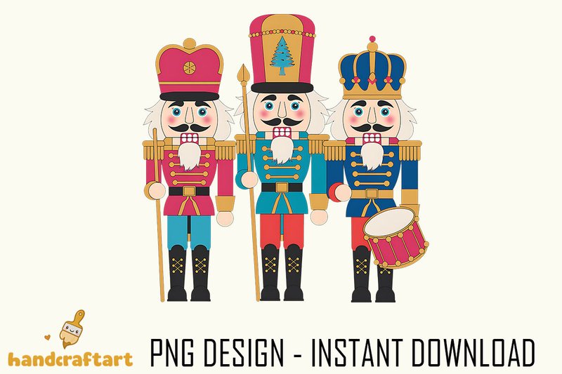 Nutcracker PNG Design for Holiday Decor (by Handcraftart)