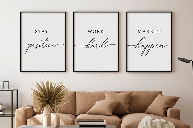 Office Decor Inspirational Quotes (by Svetlana)